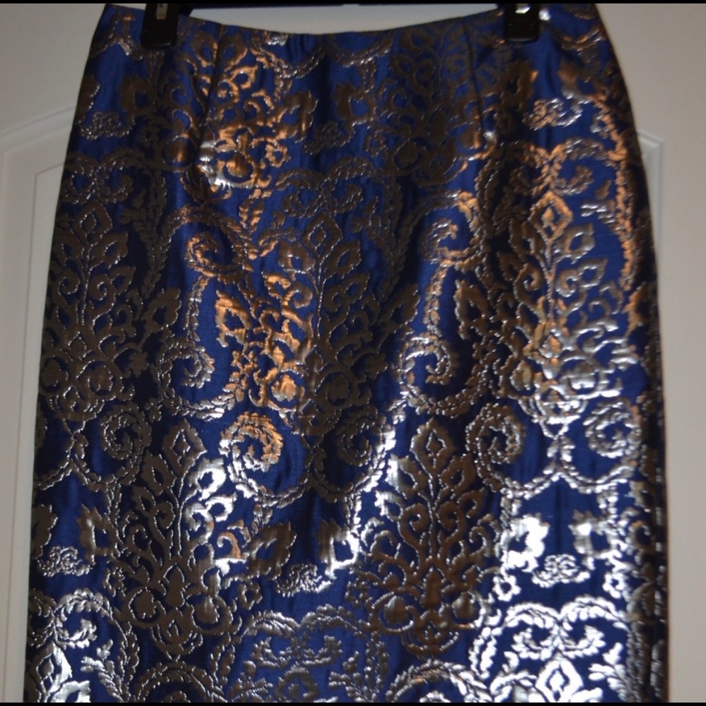Gorgeous blue with silver skirt